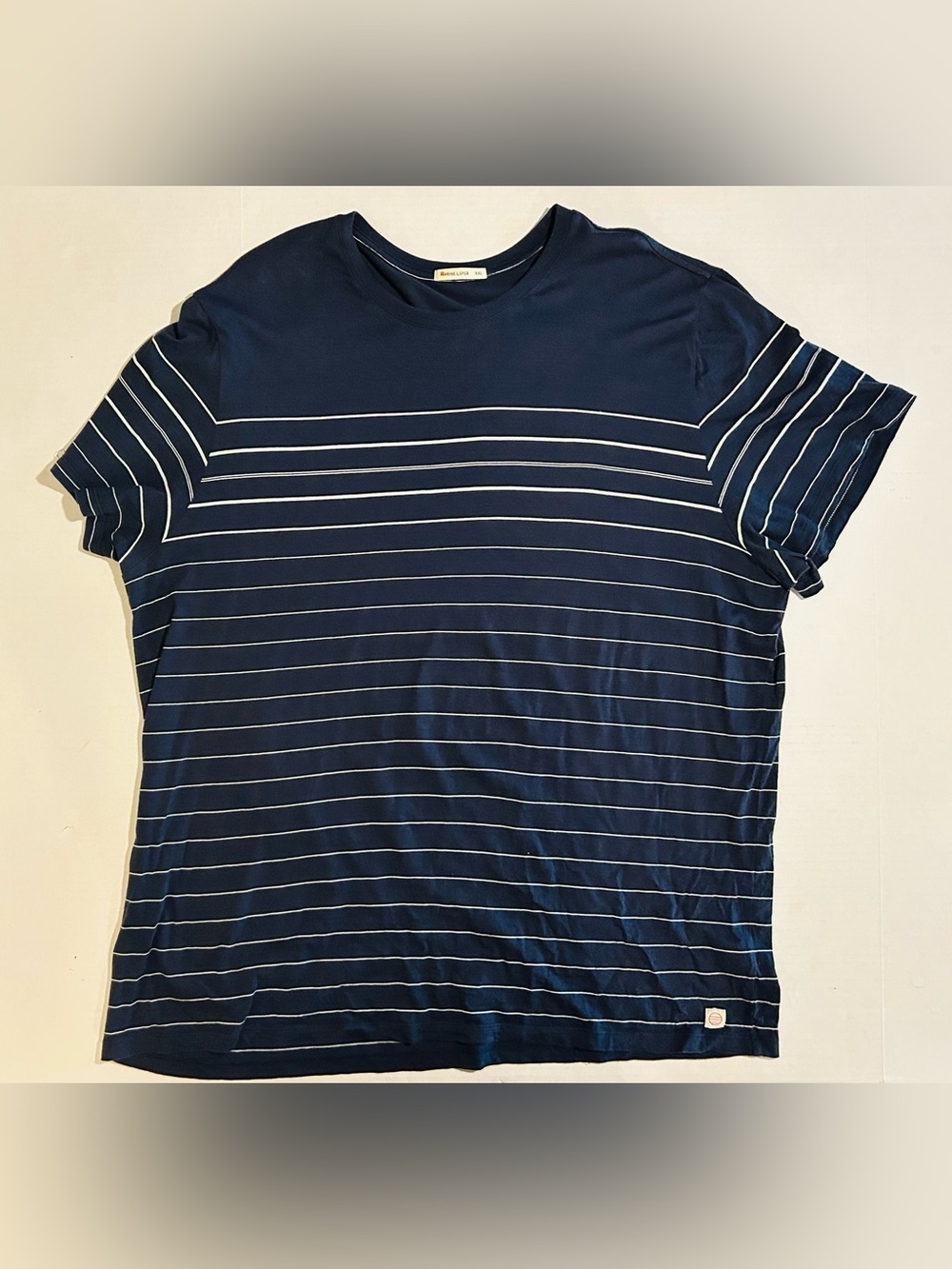 Marine Layer Tshirt Mens XXL Navy Striped Modal Blend Basic Coastal Nautical